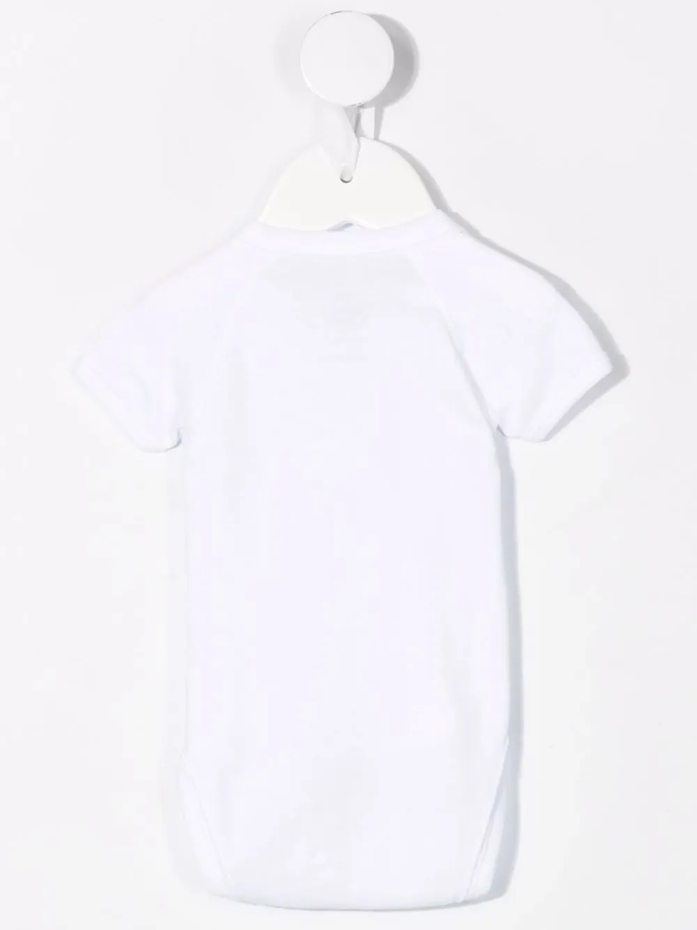 Боди с V-образным вырезом и короткими рукавами Petit Bateau, белый — фото 3
