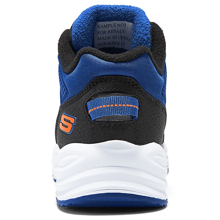 Skechers Kids Детские кроссовки mid top для улицы, устойчивые к истиранию, цвет charcoal black — фото 4