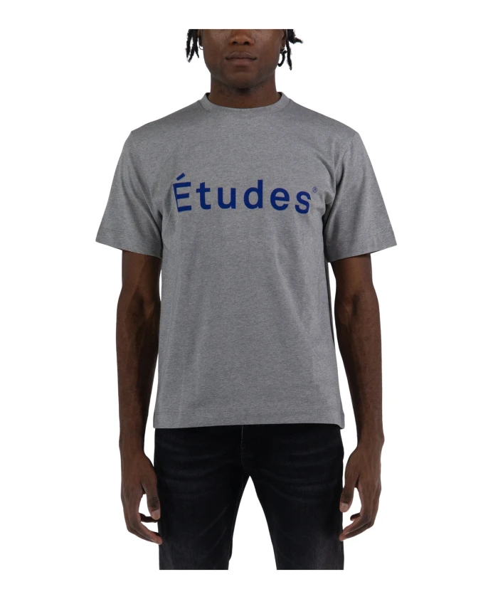 

Футболка из хлопкового трикотажа с короткими рукавами - чудо! ÃTudes, серый