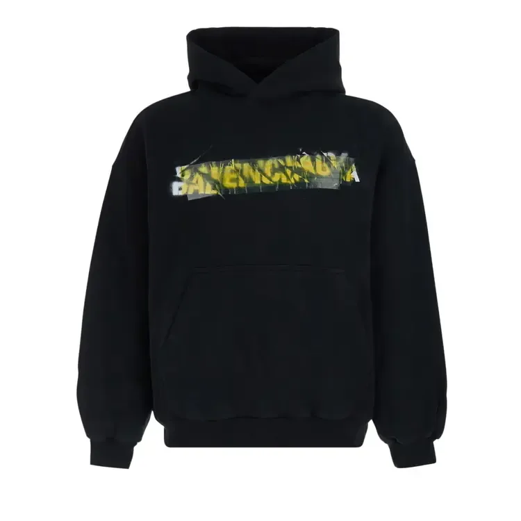 Худи Balenciaga Medium Fit, черный