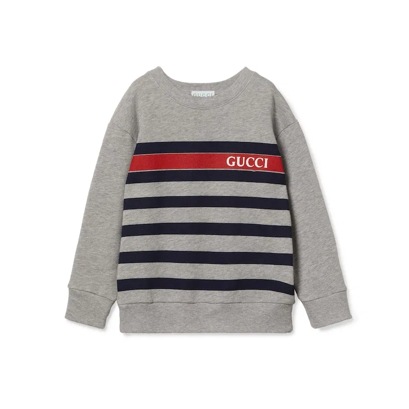 Свитшот серый GUCCI Kids