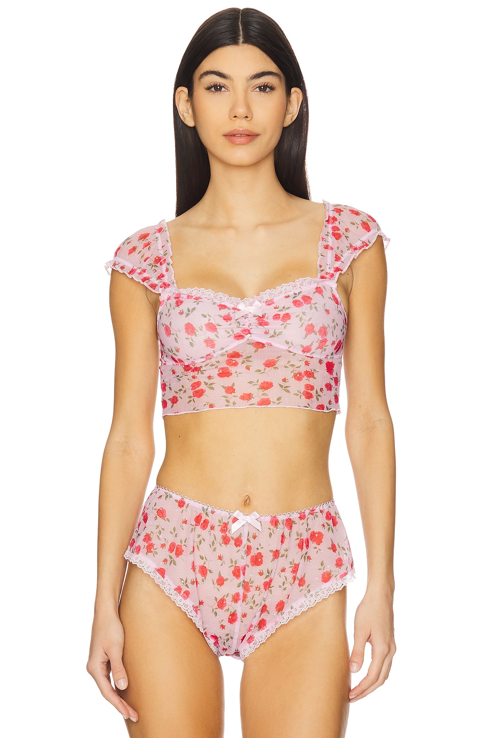 

Топ для сна Lottie от For Love & Lemons, pink