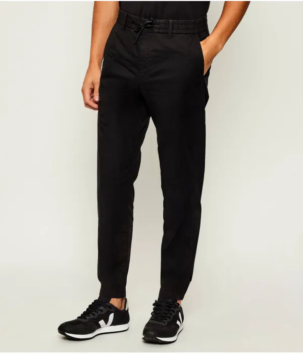 Брюки чинос ds-1 Tapered fit Boss Orange, черный — фото 4