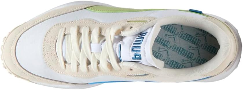 Мужские кроссовки PUMA Style Rider Play On Suede с шнуровкой, повседневные - белые — фото 4