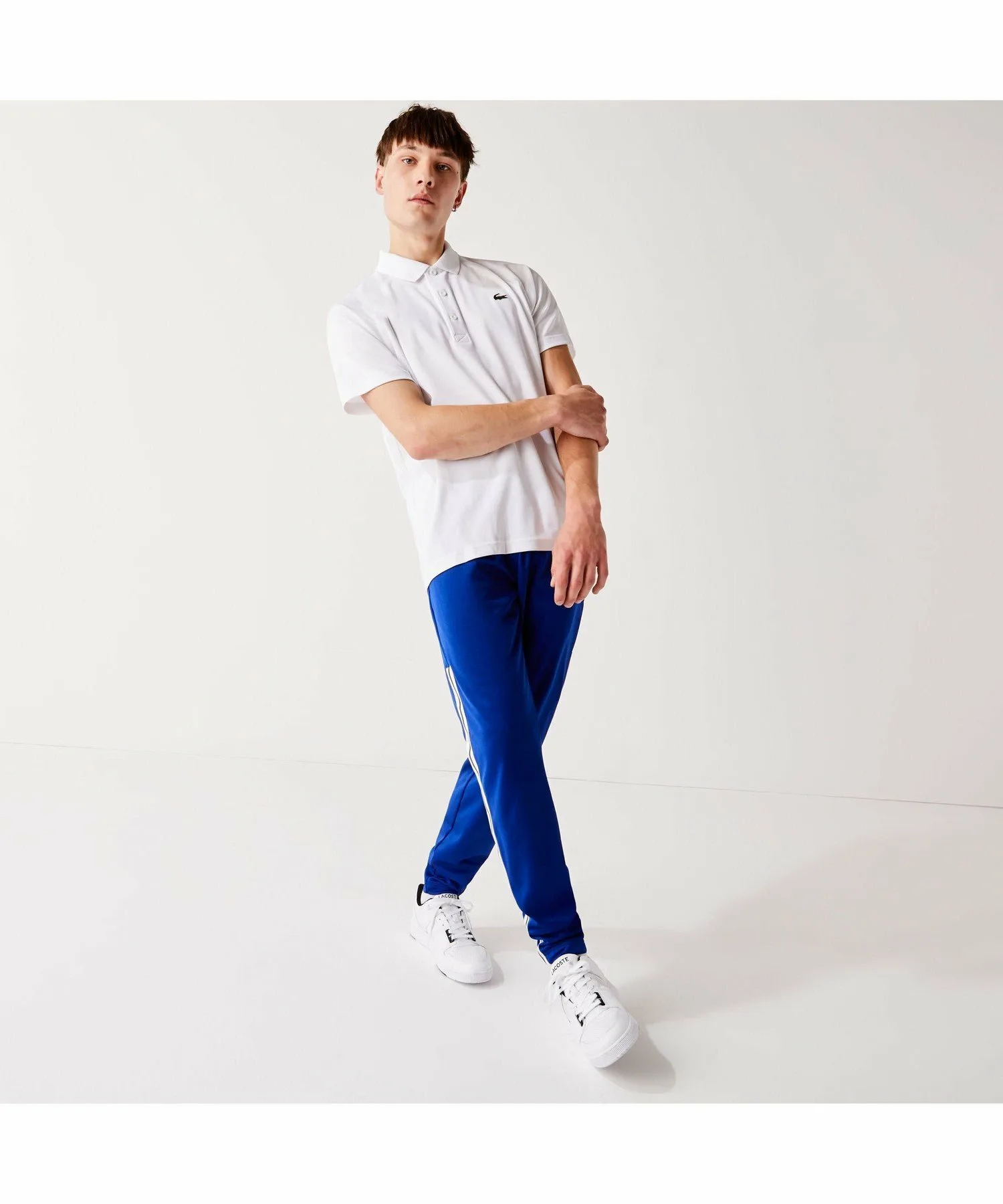 Рубашка поло LACOSTE White, Ультра-сухая из пике — фото 3