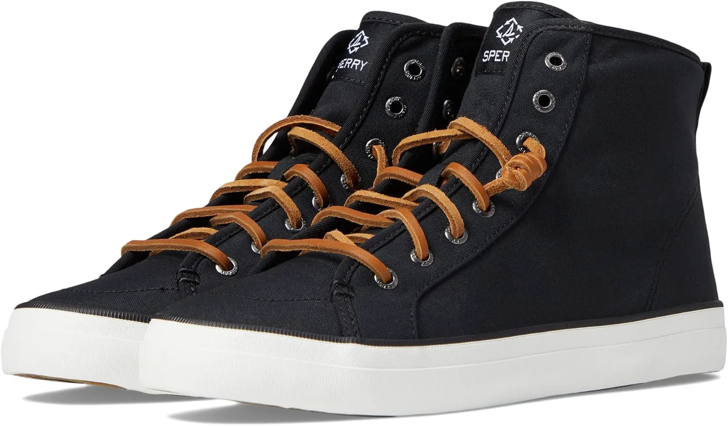 Мужские высокие кеды Sperry Crest Seacycled, черный — фото 4