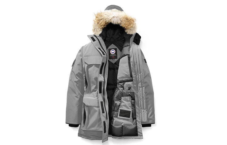 Пуховик Европейская версия Зимний Женский Лунный камень Серый Canada Goose, Лунный свет Лайм — фото 2