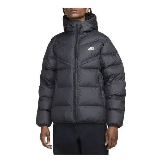 Ветрозащитная пуховая куртка Nike Primaloft, черная