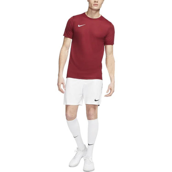 Футболка men's dri-fit logo printing round neck pullover short sleeve us edition wine red t-shirt Nike, мультиколор — фото 2