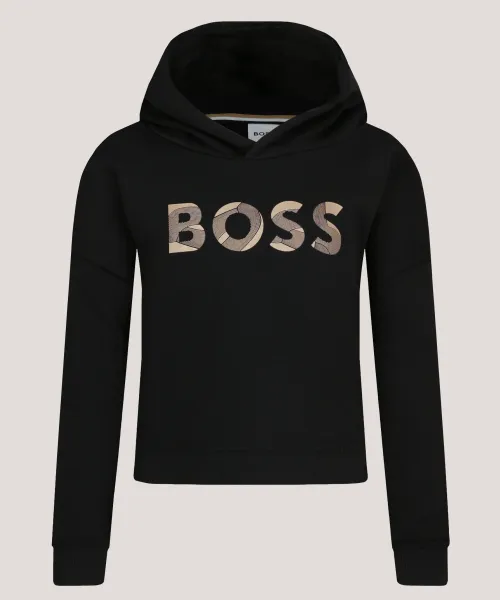 

Толстовка Regular fit Boss Kidswear, черный