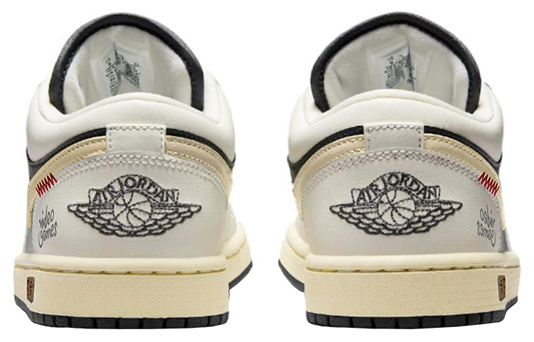 Jordan Air Jordan 1 винтажные баскетбольные кроссовки женские, Off-white — фото 3
