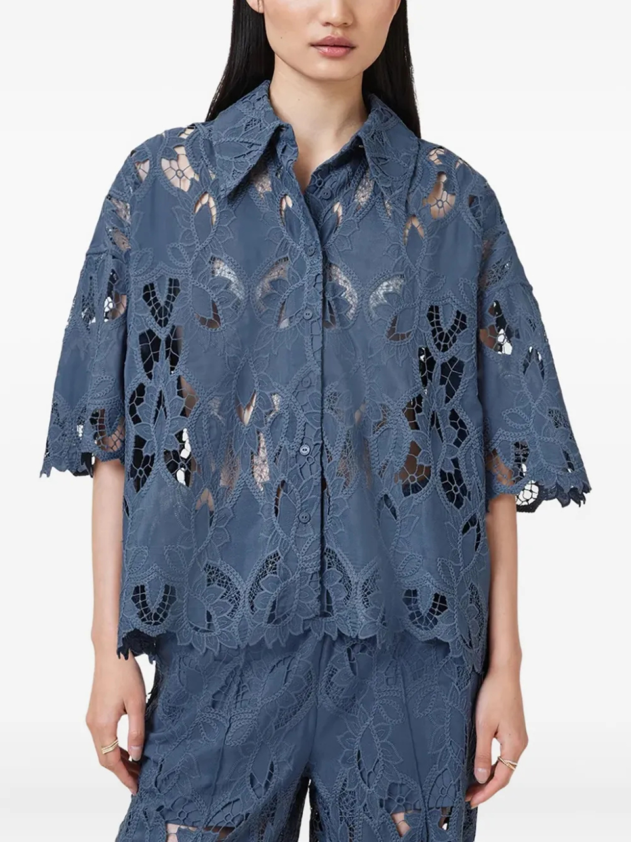 

Рубашка AllSaints Charli, синий