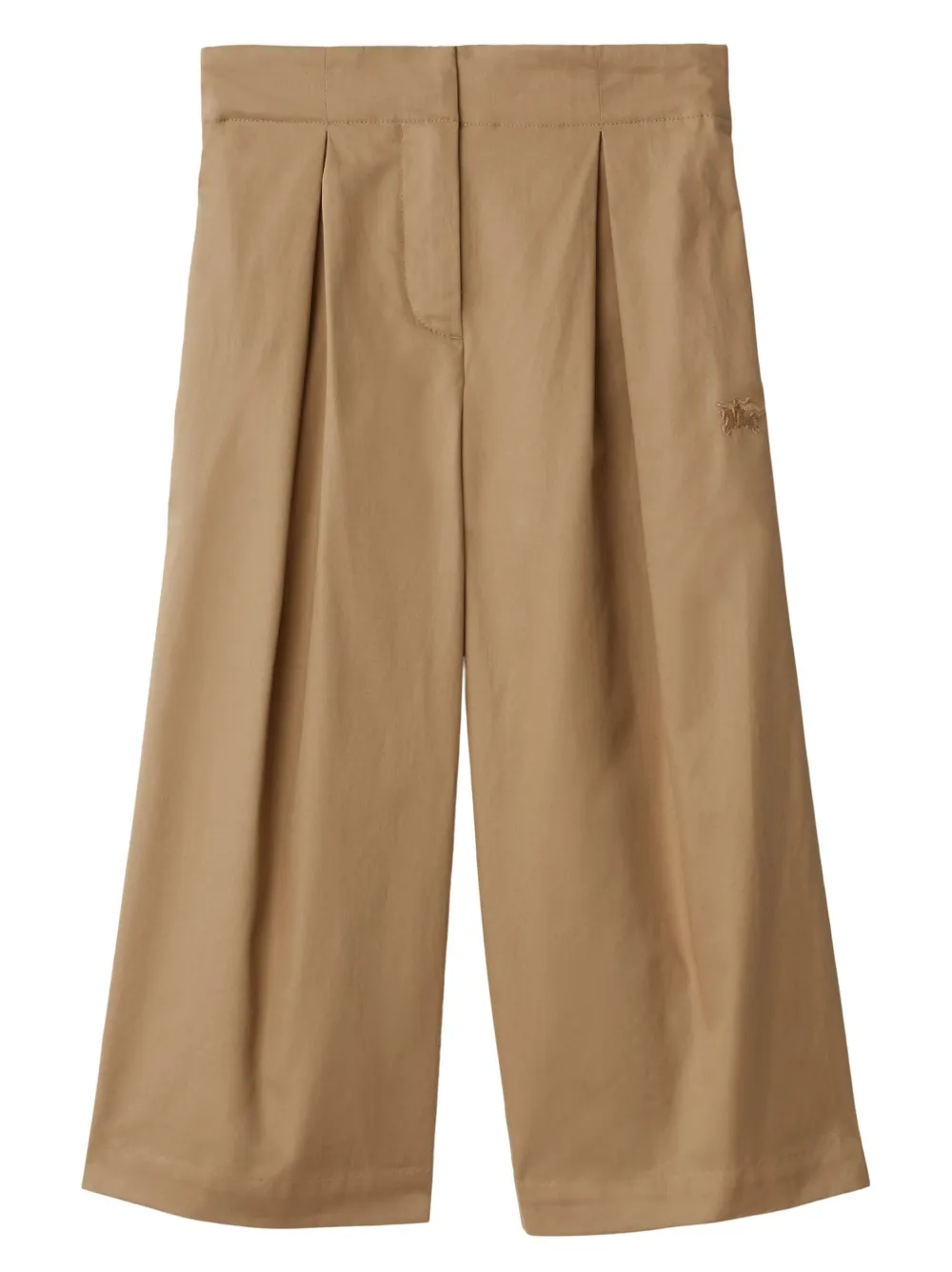 

Брюки со складками и логотипом EKD BURBERRY KIDS, коричневый
