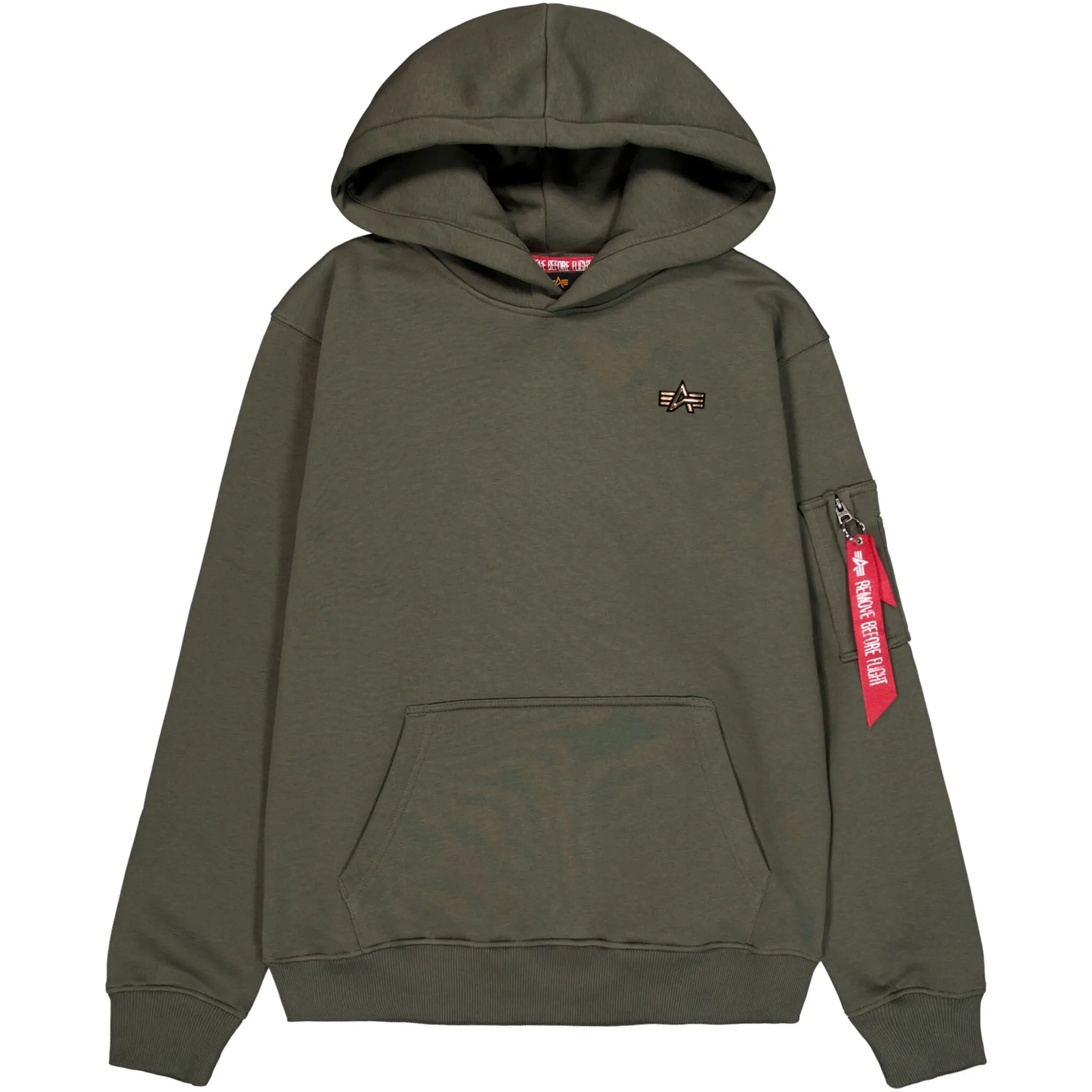 

Толстовка с капюшоном Alpha Industries "3D Small Logo Hoody", оливковый