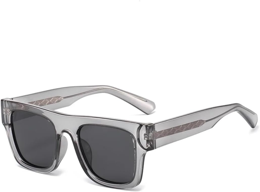 

Солнцезащитные очки в крупной квадратной оправе для мужчин и женщин, поляризованные, для вождения, рыбалки, походов, повседневной носки, с металлическим сердечником TVTBBVV, Gray Gray