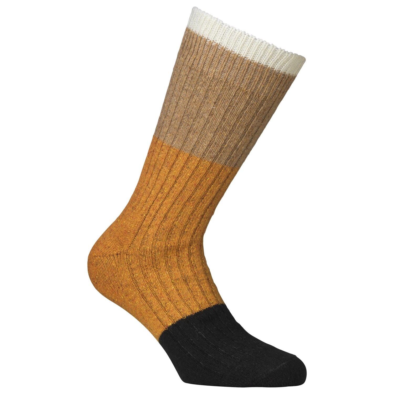 

Многофункциональные носки Alpacasocks&Co Merino Block, цвет Latte/Tabbaco/Orange/Nero