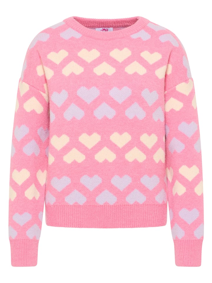 

Женский вязаный свитер розового цвета myMo