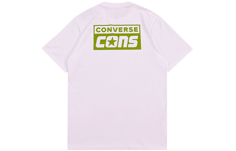

Футболка с рисунком CONS для мужчин, белая/зеленая Converse, белый/зеленый