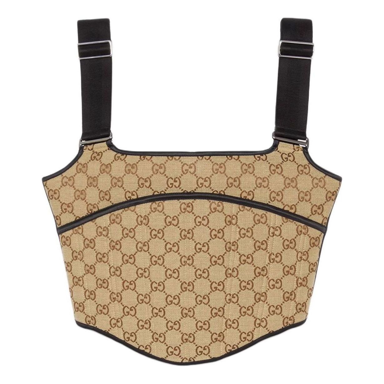 

Топ (WMNS) Gucci GG Canvas Top 'Camel Ebony' 772427-XUAJ5-2237, бежевый