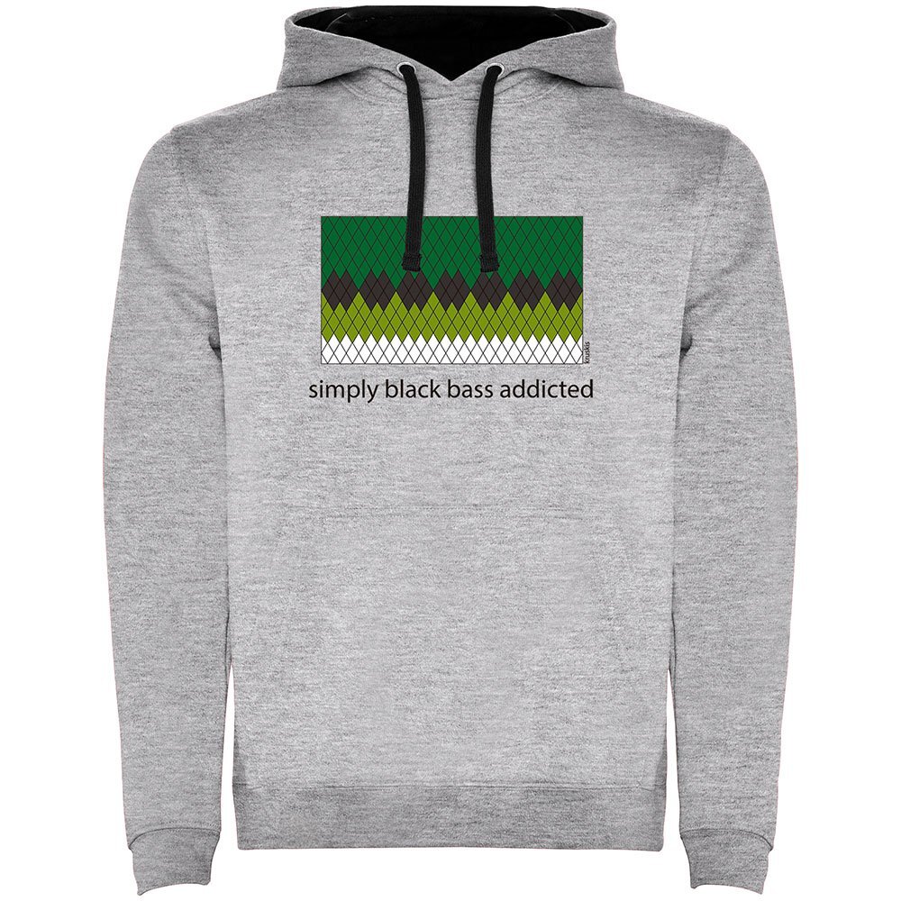 

Худи Kruskis Simply Black Bass Addicted Two-Colour, серый