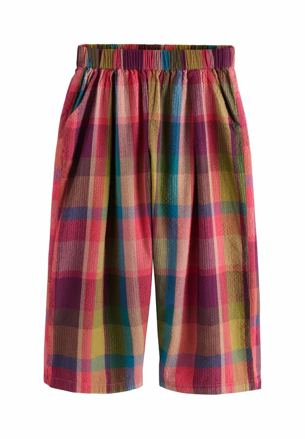 Брюки-Бочонки классического кроя без застежки Next, Multicoloured Check