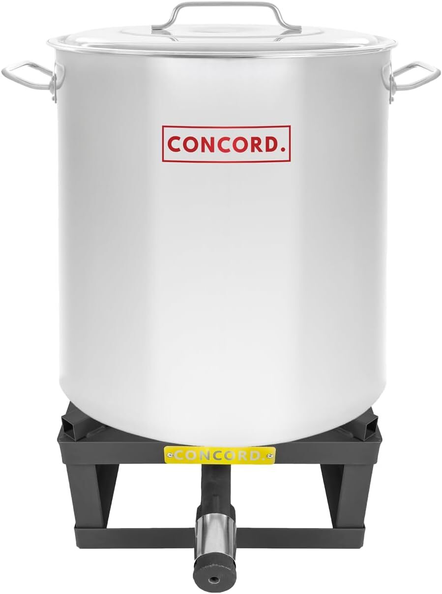 

Кастрюля Concord 40 QT из нержавеющей стали + БЛОЧНАЯ ГОРЕЛКА CONCORD 12 ДЮЙМОВ, одинарная пропановая наружная горелка Concord Cookware