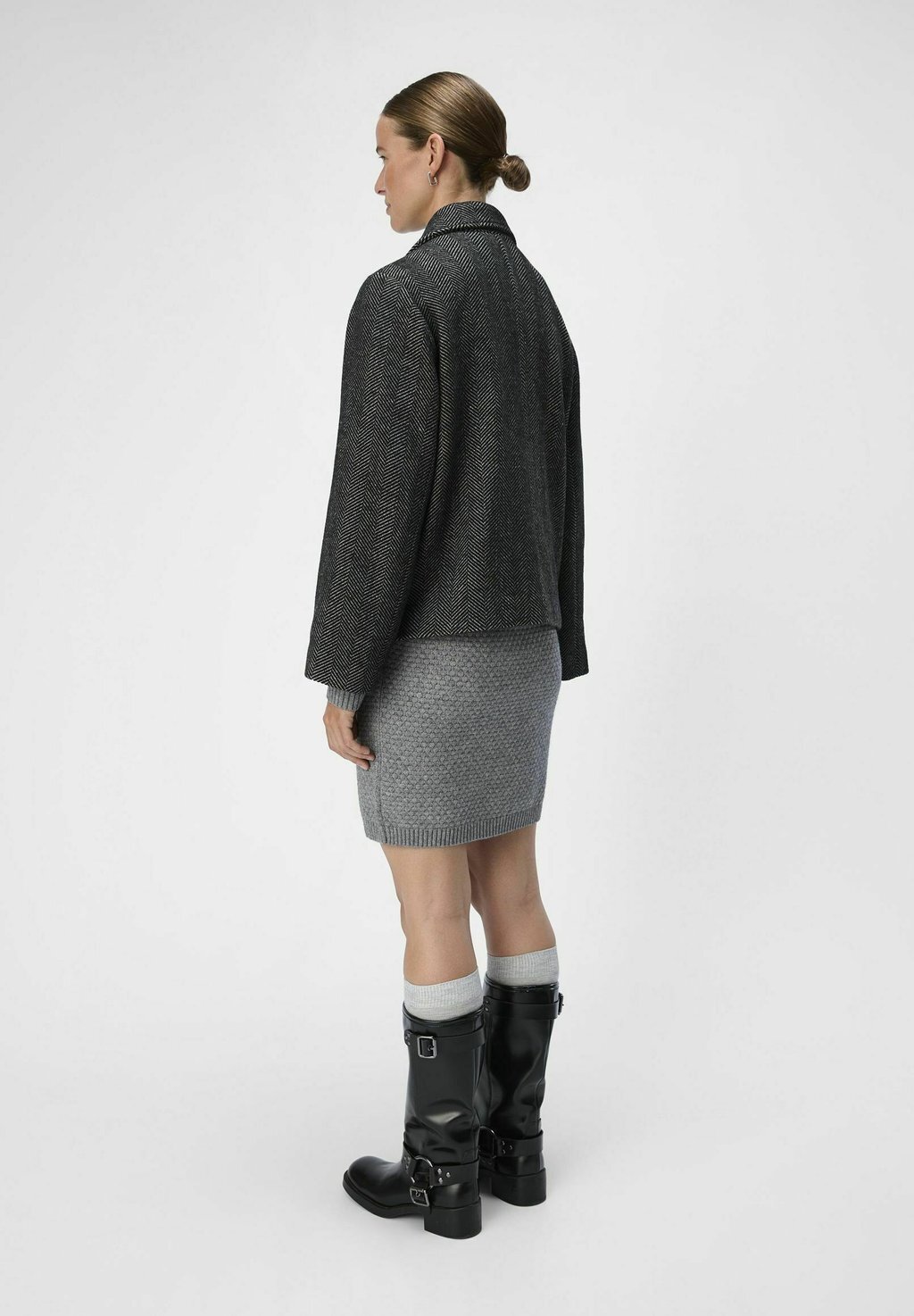 

Легкая куртка OBJKEILY SHORT JACKET Object, темно-серый