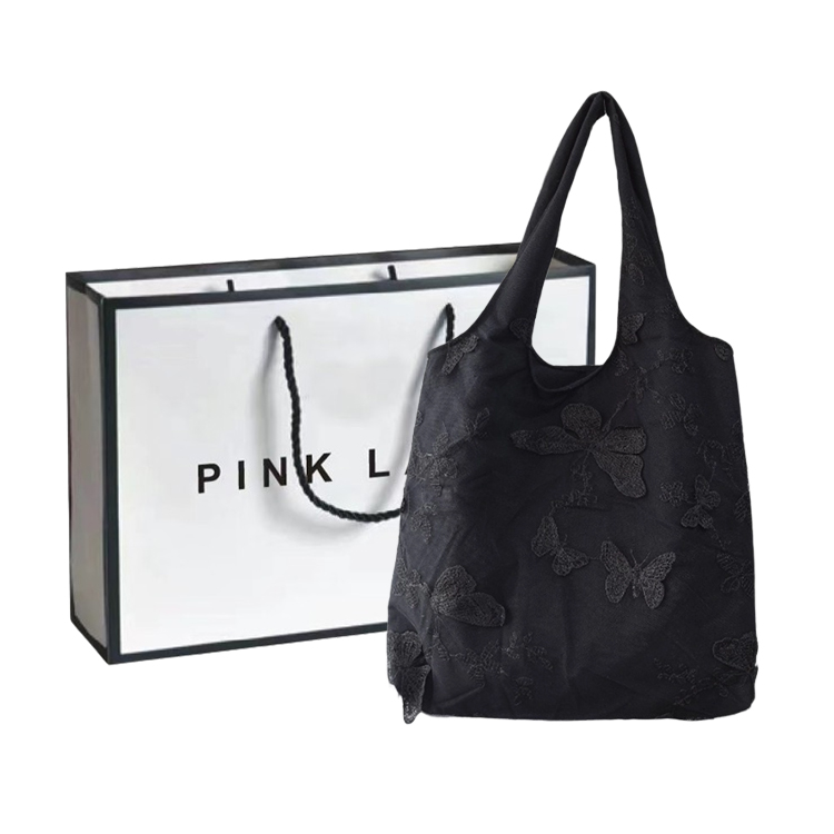 

PINK·LAND Сумка через плечо, Gothic Butterfly Embroidery Canvas Bag