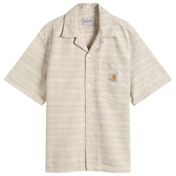 

Рубашка с короткими рукавами Carhartt Wip, цвет wax