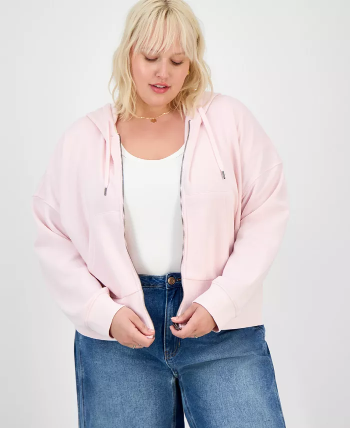 

Толстовка Trendy Plus с застежкой-молнией спереди Hippie Rose, розовый