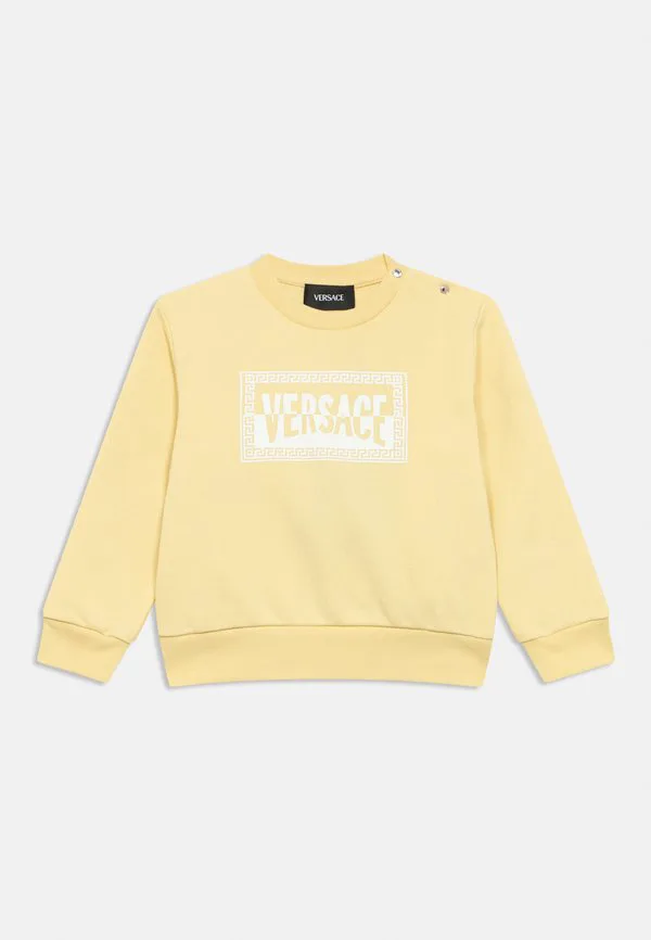 Толстовка унисекс felpa с контрастным логотипом Versace, Linden Milk/Bianco