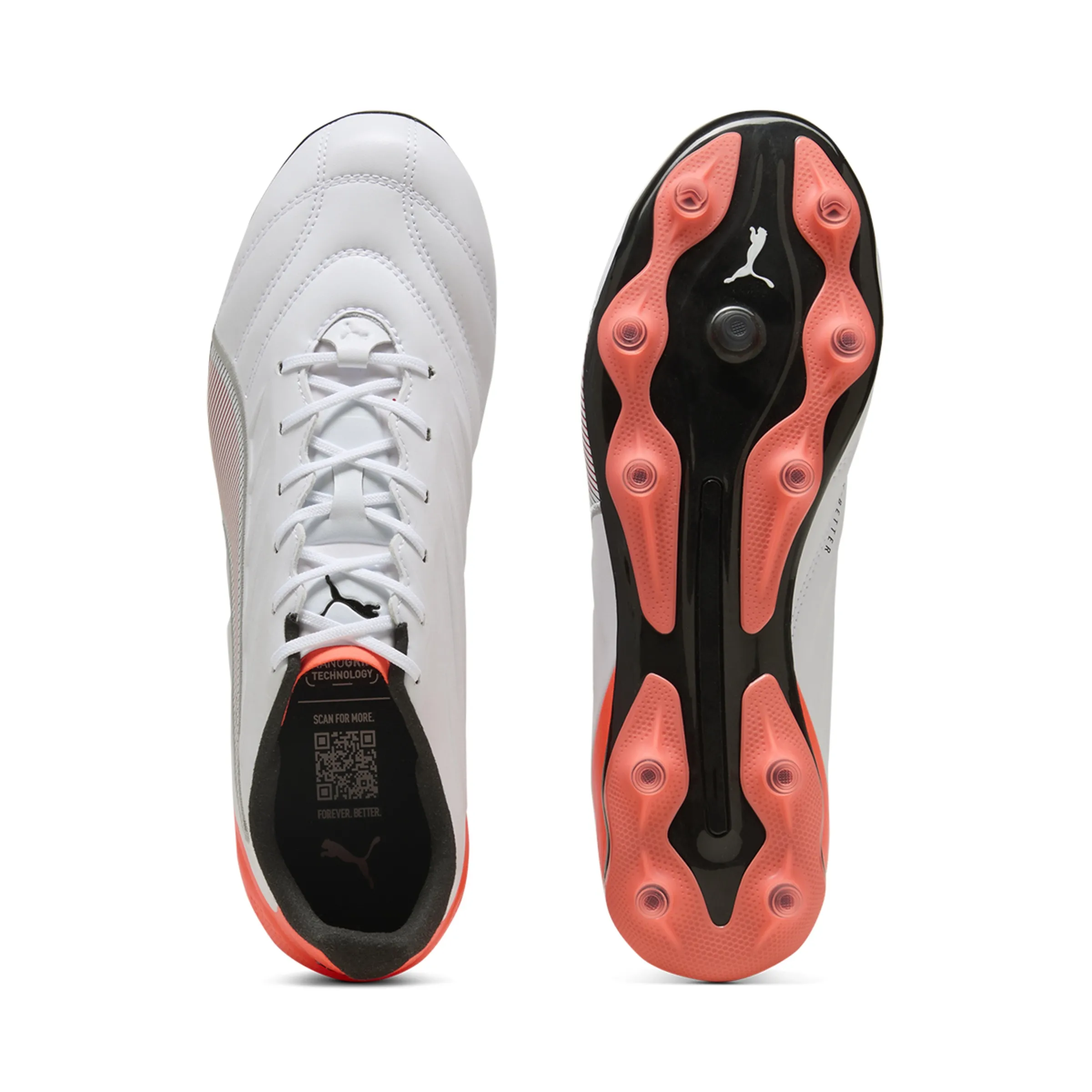 Мужские футбольные бутсы KING PRO FG/AG Puma, белый — фото 3