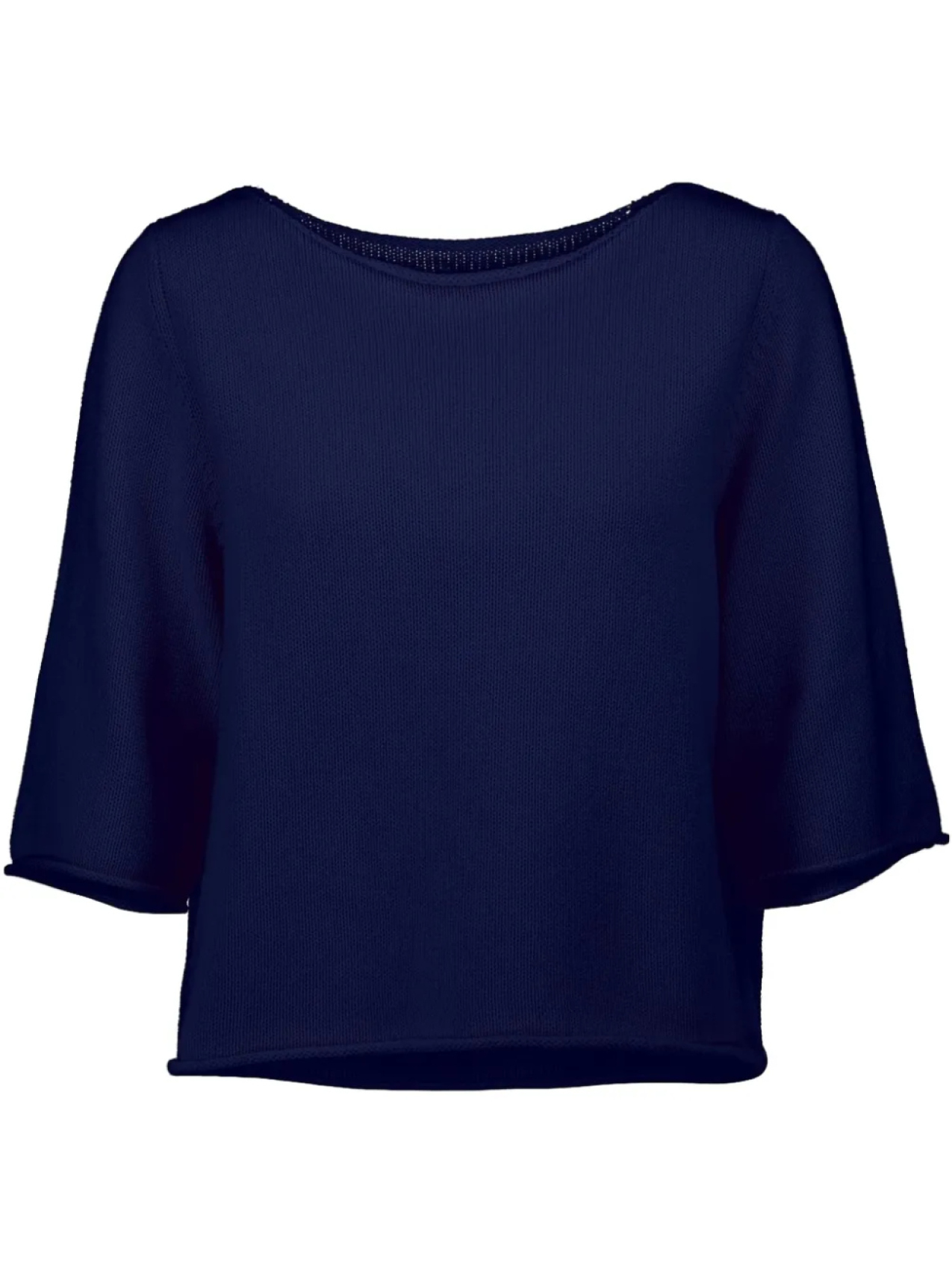 

Свитер с косой горловиной Allude, синий