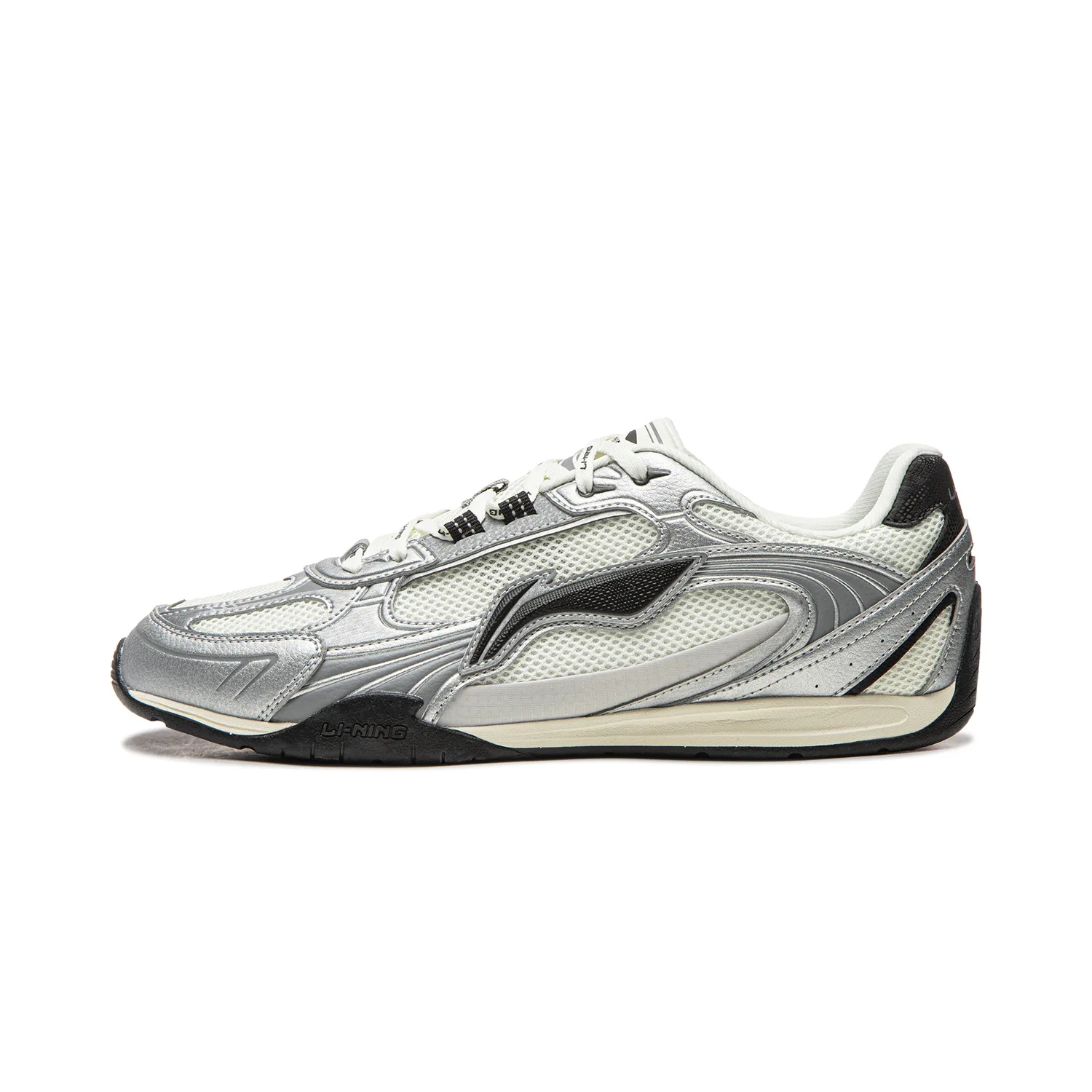 Li-Ning Film CLASSIC Slip Resistant, Abrasion Resistant, Lightweight низкие повседневные кроссовки мужские Silver Gray