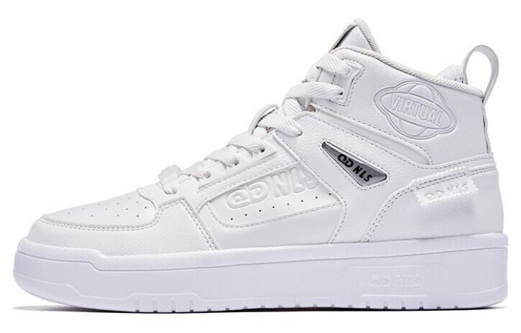 

Кроссовки QIAODAN Skateboarding Shoes Men High-top, белый