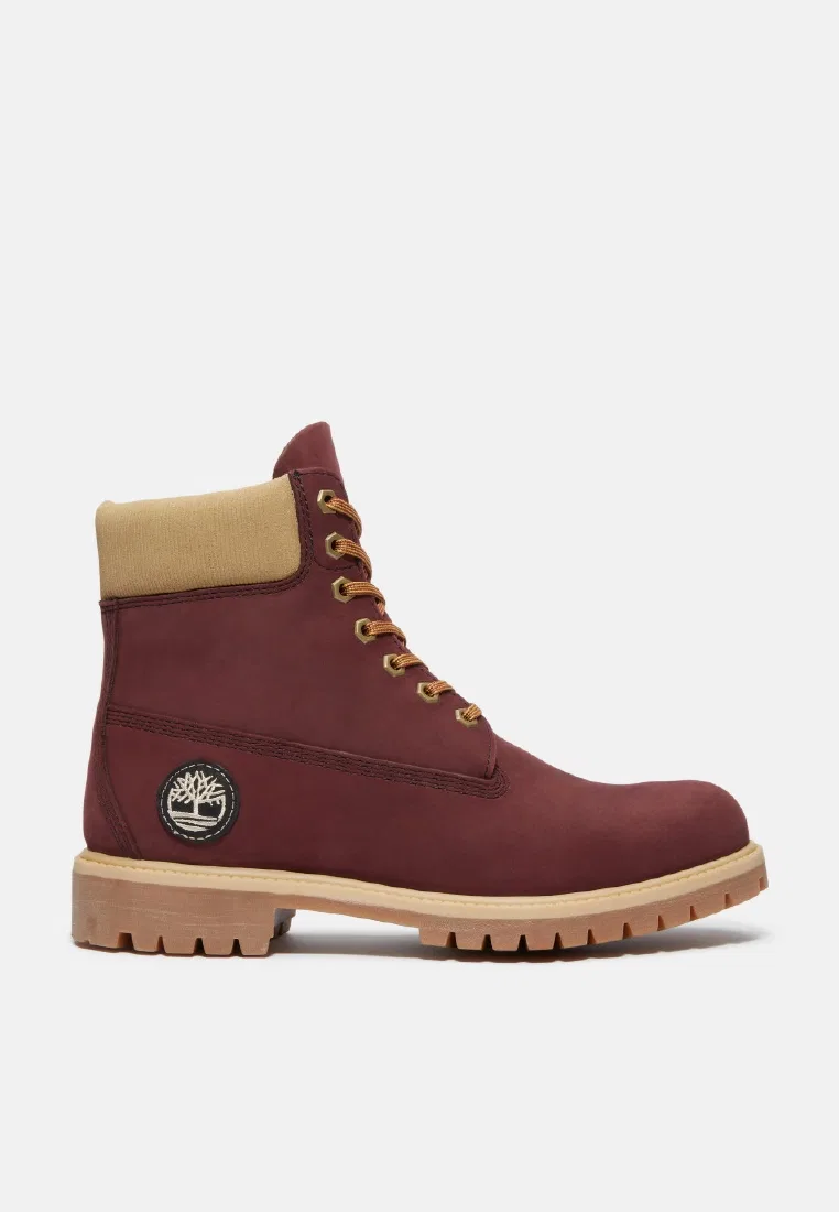 Мужские ботинки Timberland Premium 6-Inch водонепроницаемые, бордовый