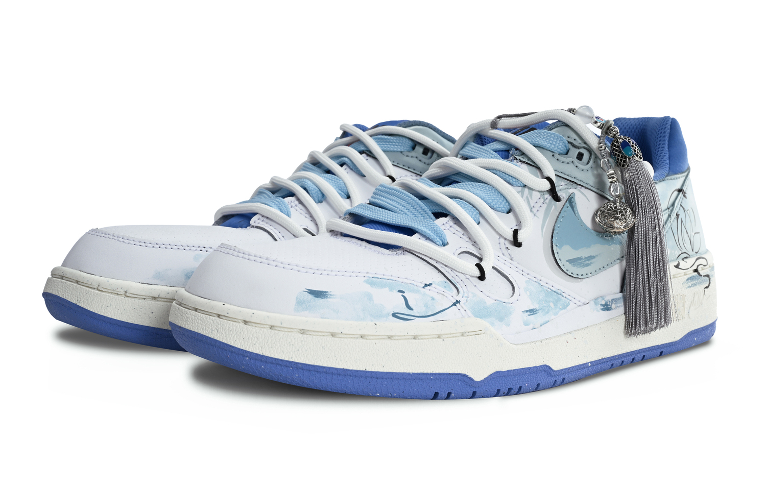 

Кроссовки Nike Full Force Skateboarding Shoes Men Low-top Grey/Blue/White/Black, голубой, Синий, Кроссовки Nike Full Force Skateboarding Shoes Men Low-top Grey/Blue/White/Black, голубой