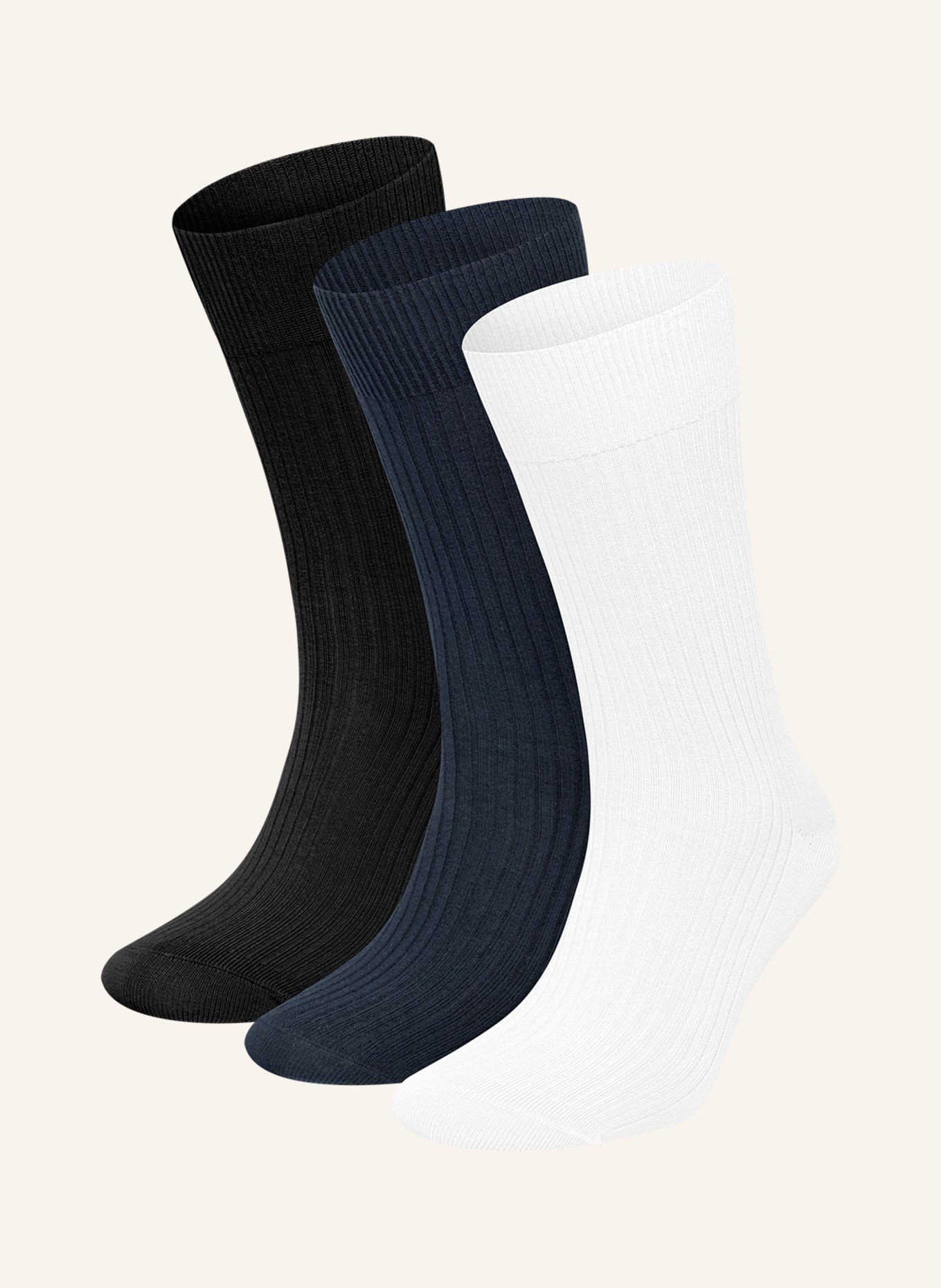 

Упаковка из 3 носков премиум-класса в рубчик Dillysocks, мультиколор