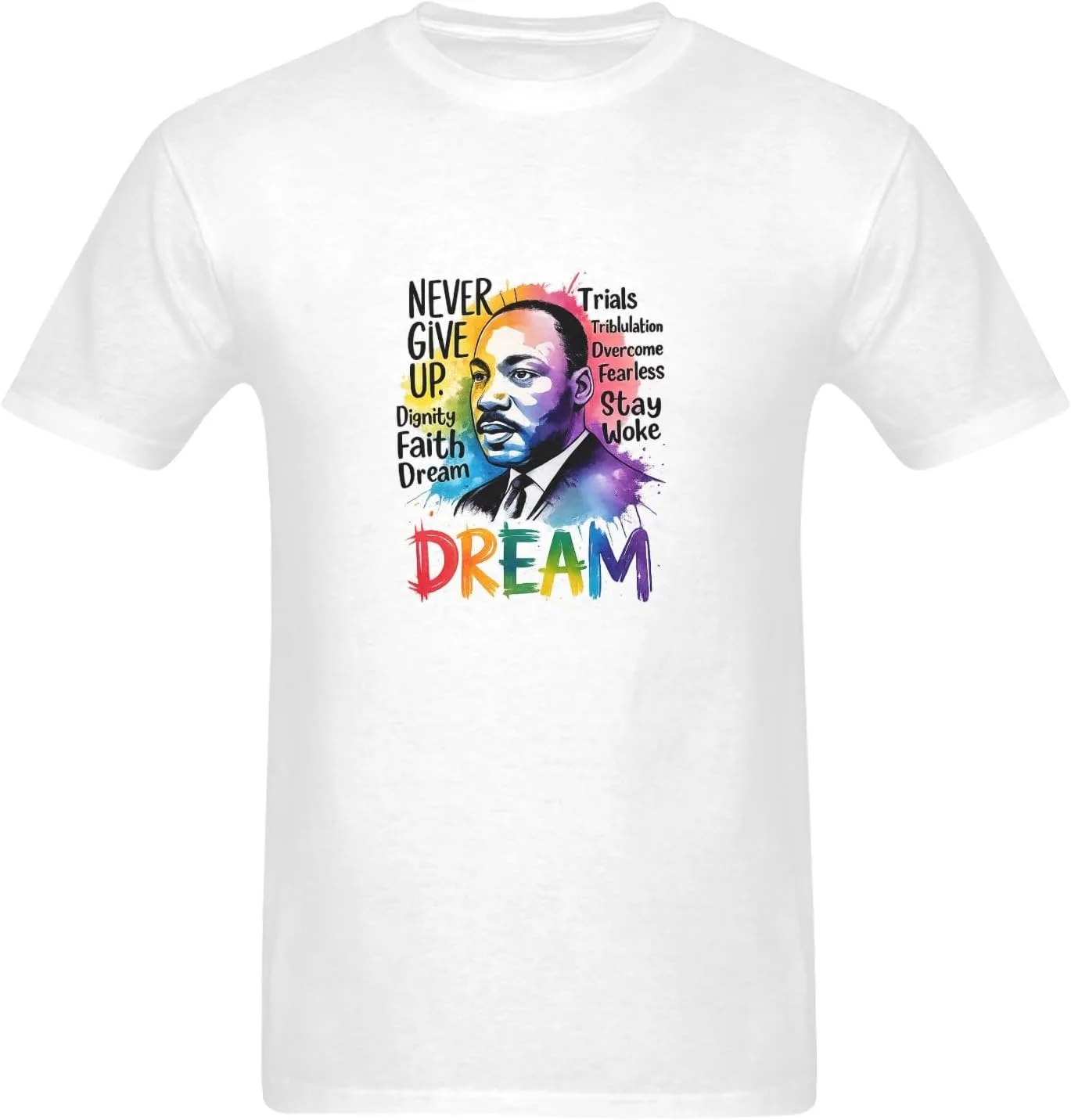 

Футболка с принтом Inspirational Quote, мужская, хлопок, короткий рукав PURRINI