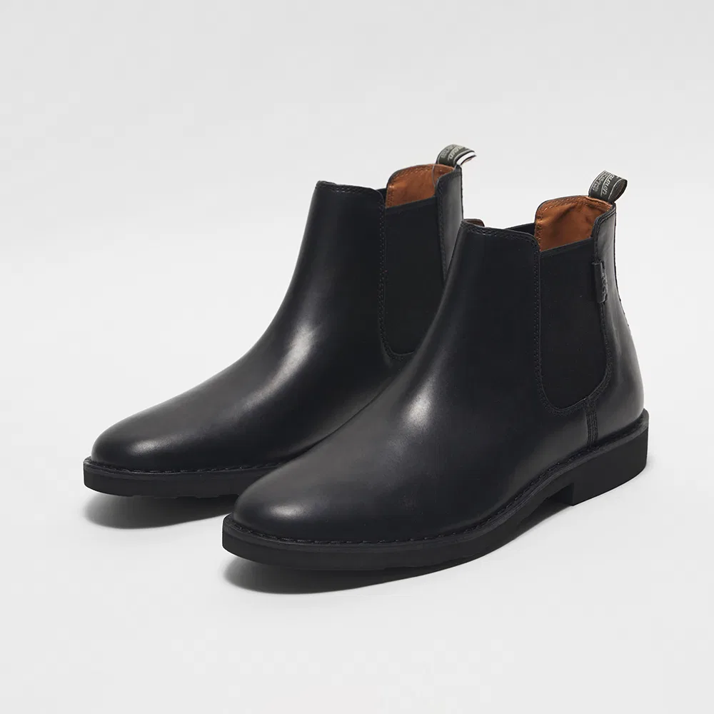 Мужские чёрные кожаные ботинки челси Talan от Polo Ralph Lauren