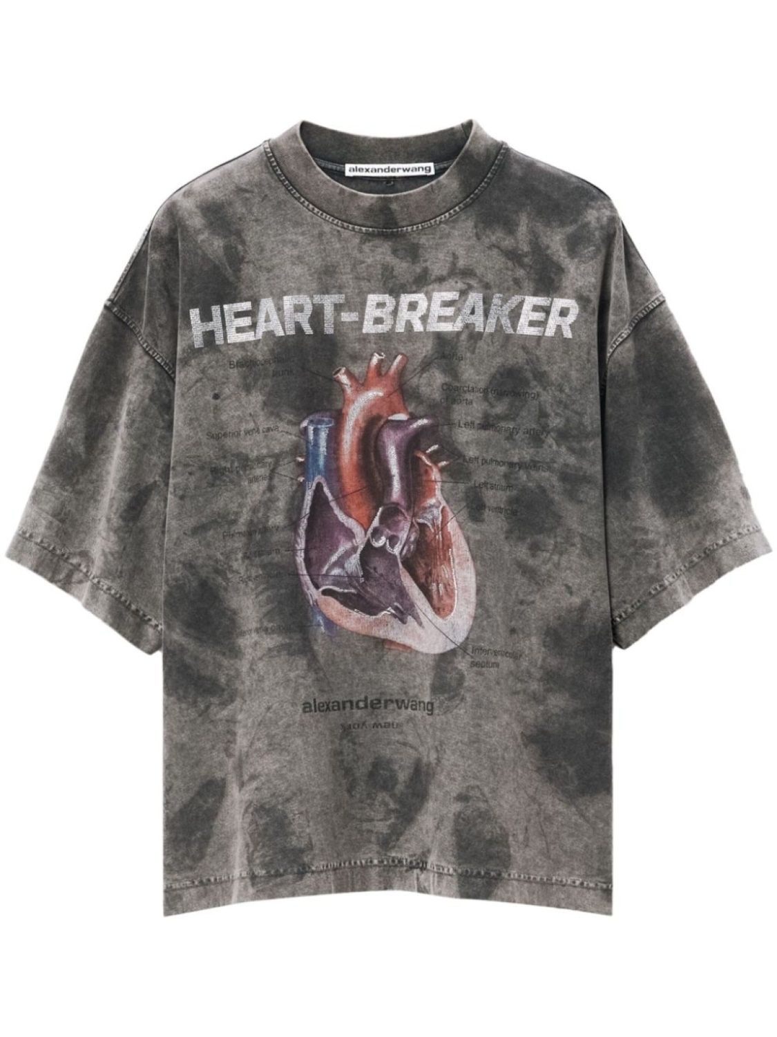 

Alexander Wang футболка Heartbreaker с графичным принтом, серый