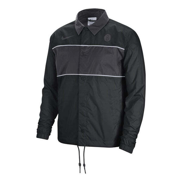 

Куртка Nike Brooklyn Nets Coach Jacket 'Black', черный
