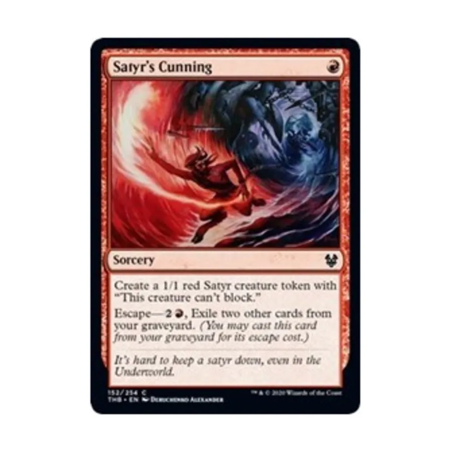 

CCG Хитрость сатира (клавиша C), MTG - Theros Beyond Death