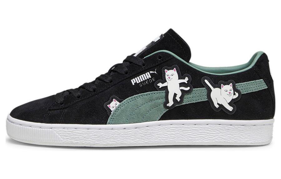 Кроссовки Puma Suede Skate Male, черный/зеленый/белый