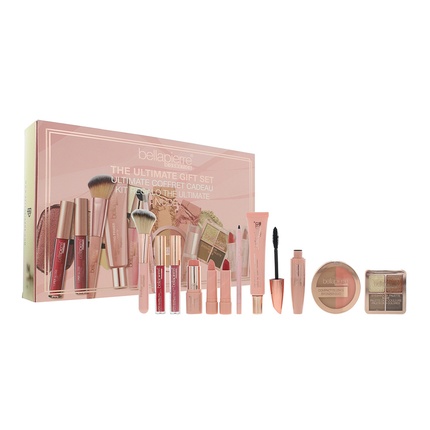 

Подарочный набор косметики Ultimate Gift Set Nude, состоящий из 12 предметов. Bellapierre Cosmetics