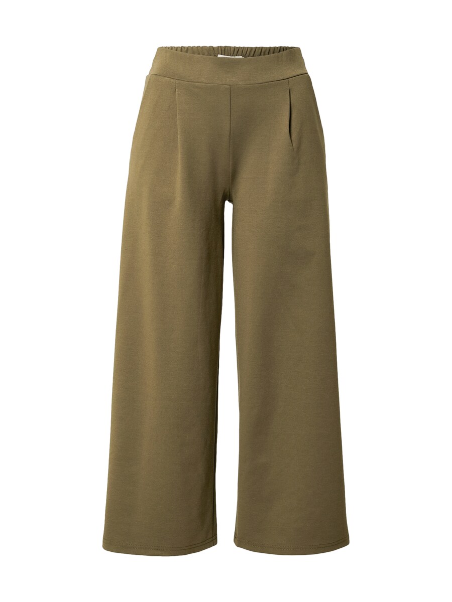 

Брюки со складками спереди ICHI Wide leg Pleat-Front Pants Kate, зеленый