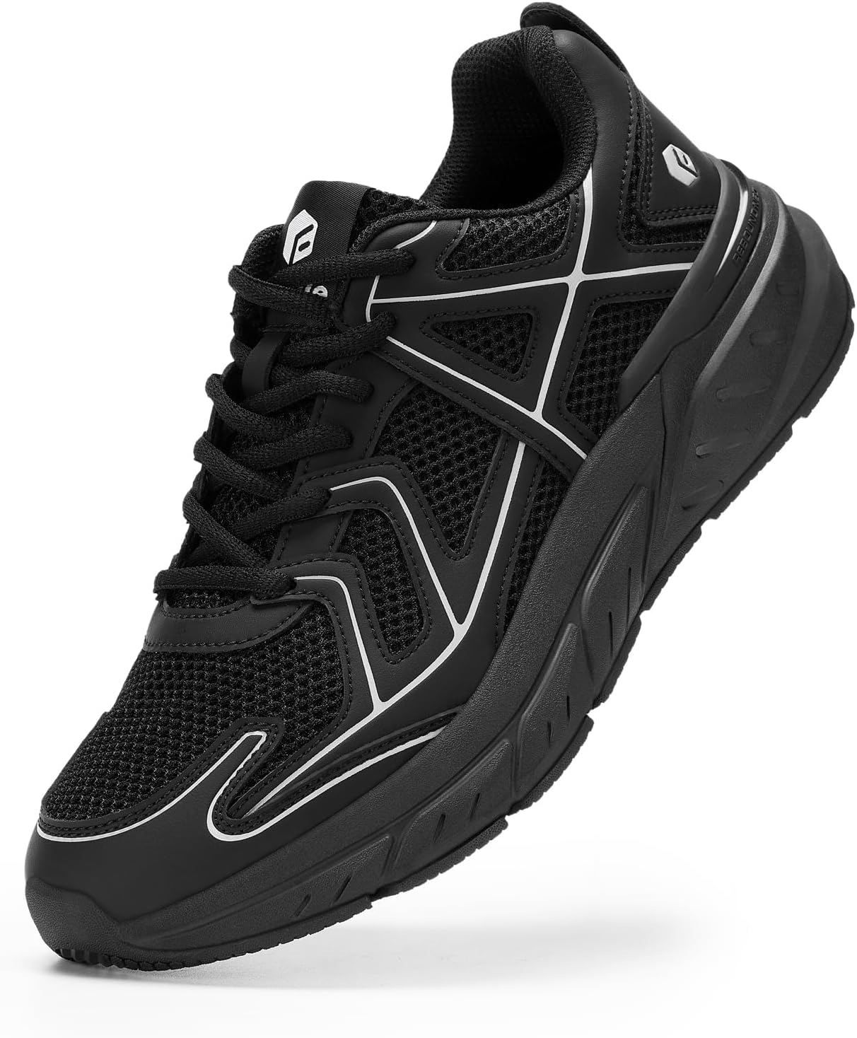 

Мужские кроссовки FitVille для ходьбы, широкая полнота, дополнительная амортизация, очень широкие кроссовки для мужчин, упругие, нескользящие, для тренировок и занятий спортом, черный