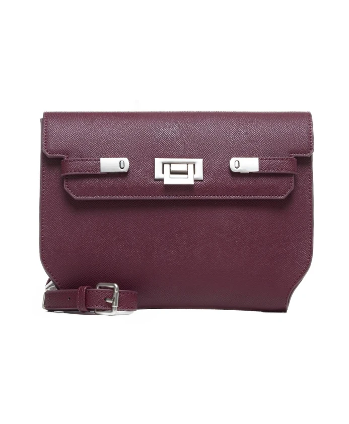 

Сумка через плечо с клапаном и застежкой на кнопку. Silvian Heach, красный