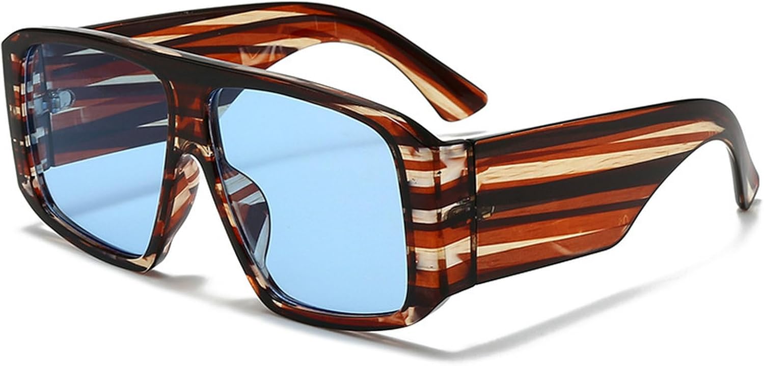 

Винтажные солнцезащитные очки-пилот большого размера для женщин, 2025 год, роскошные модные квадратные солнцезащитные очки-щит для женщин, очки в крупной оправе mincl, C2