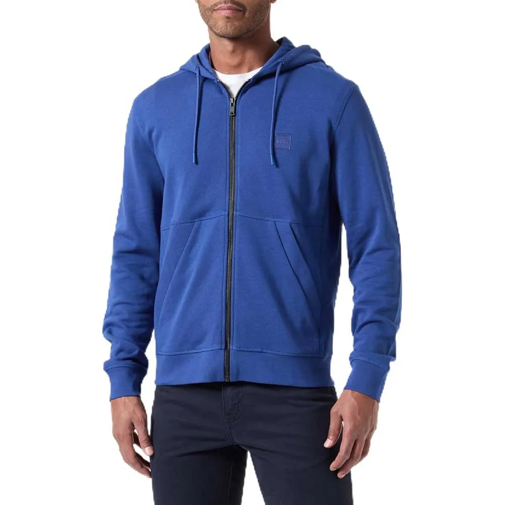 

Толстовка BOSS Zetalky 10234591 full zip, синий